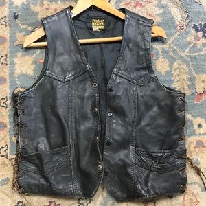Cool vintage leather vest